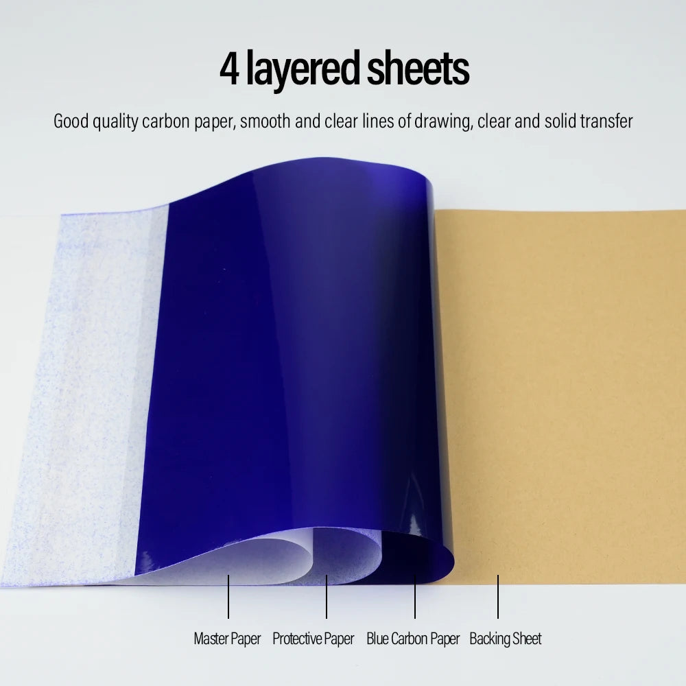 Papel Hectográfico Profesional (Pack 20 / 100u) – Transferencia Térmica y Manual de 4 Capas