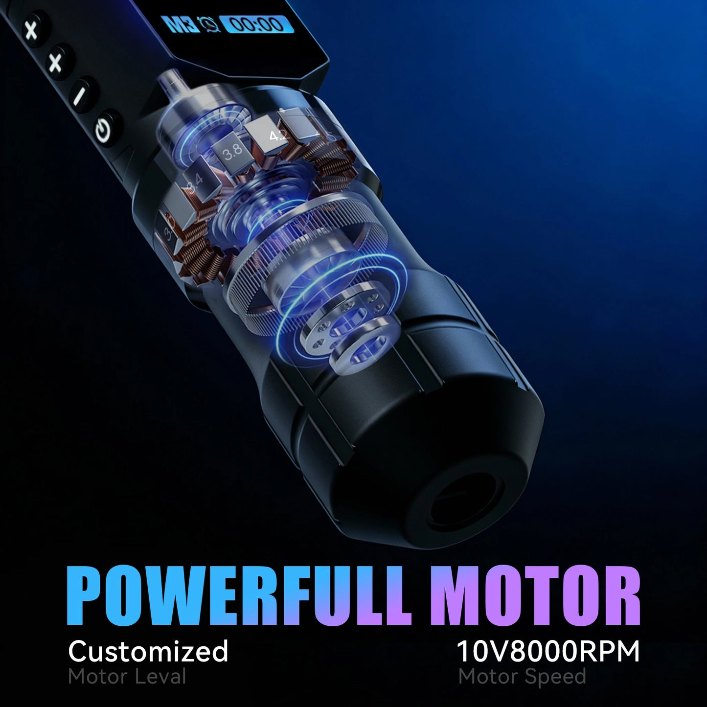 Máquina Pen Inalámbrica de Élite – Stroke Ajustable y Motor Brushless / Coreless Pro