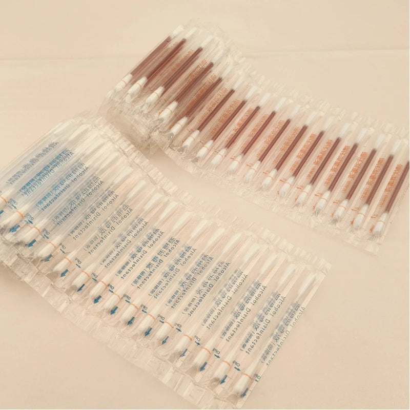 Disposable Daily-Use Breakable Iodophor & Alcohol Cotton Swabs – Outdoor First Aid and Nursing Supplies