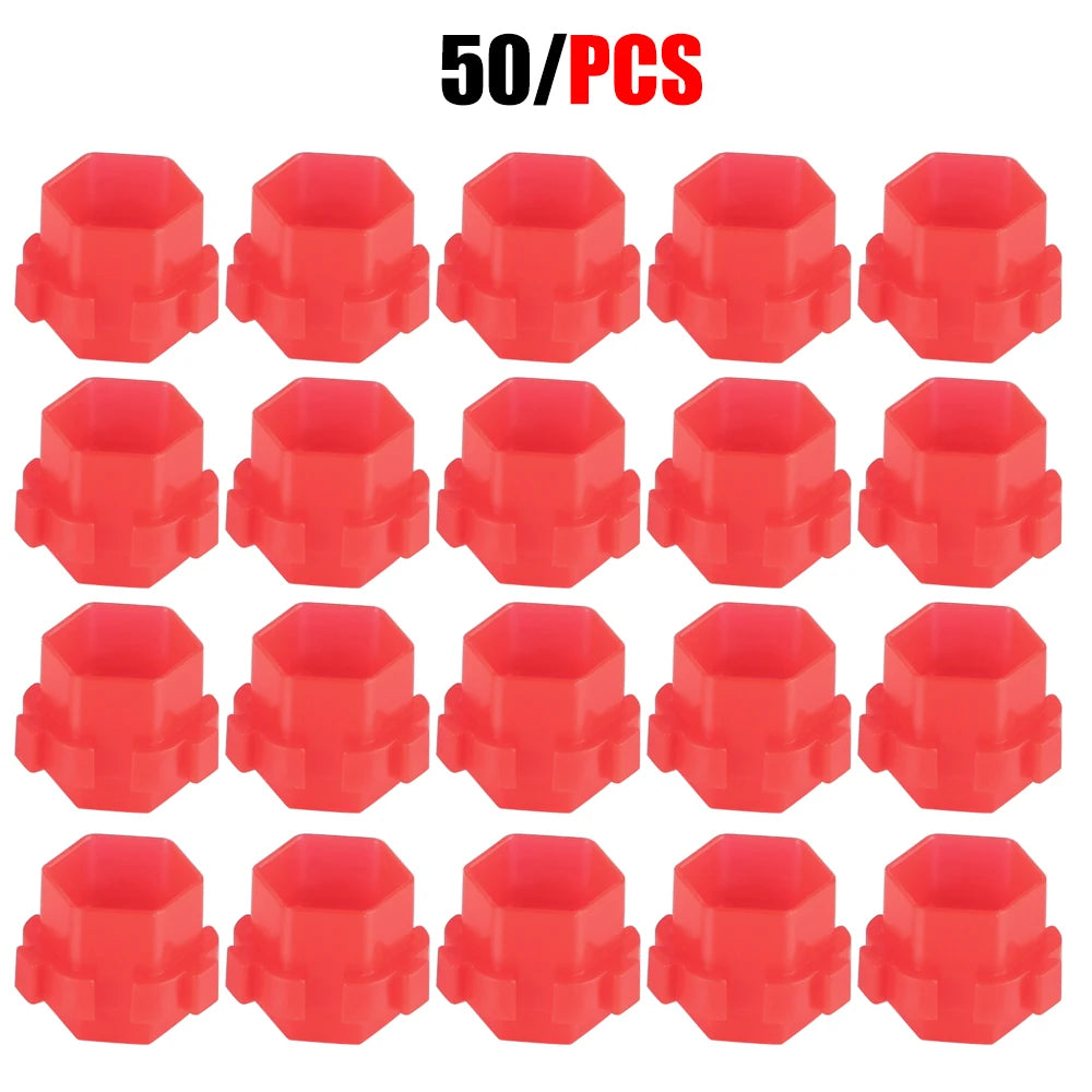 Copas para Tinta con Base Plana (Pack 50 / 100u) – Tetinas Descartables para Tatuaje y PMU
