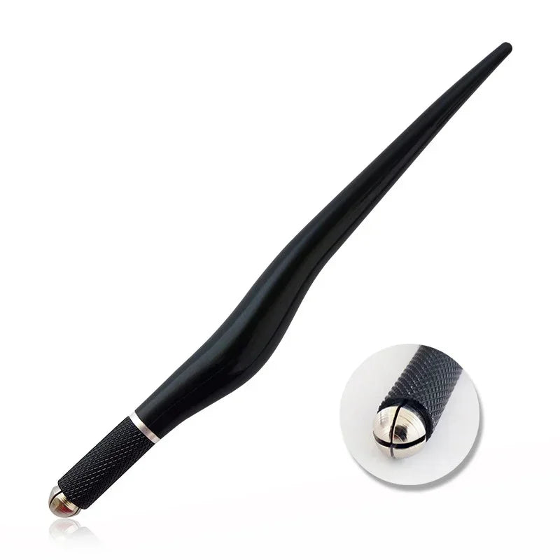 Pluma Tebori Manual de Aluminio – Herramienta Profesional para Microblading 3D