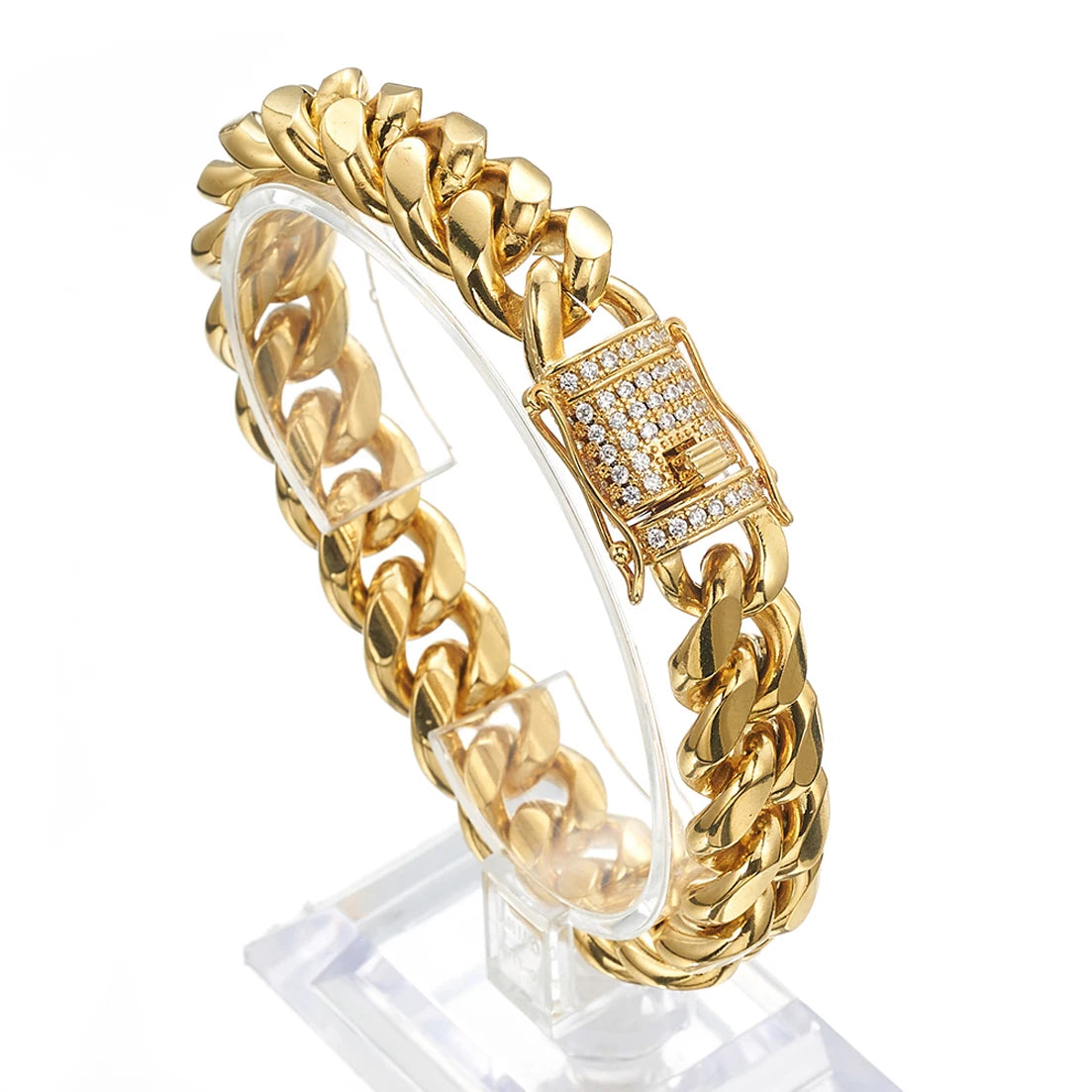 Cadena Miami Cuban Link – Acero Inoxidable 316L (Oro/Plata) | 8mm a 18mm