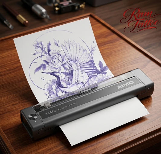 Kit de Impresora Térmica AIMO Tattoo – Transferencia Inalámbrica Bluetooth + Papel de Regalo