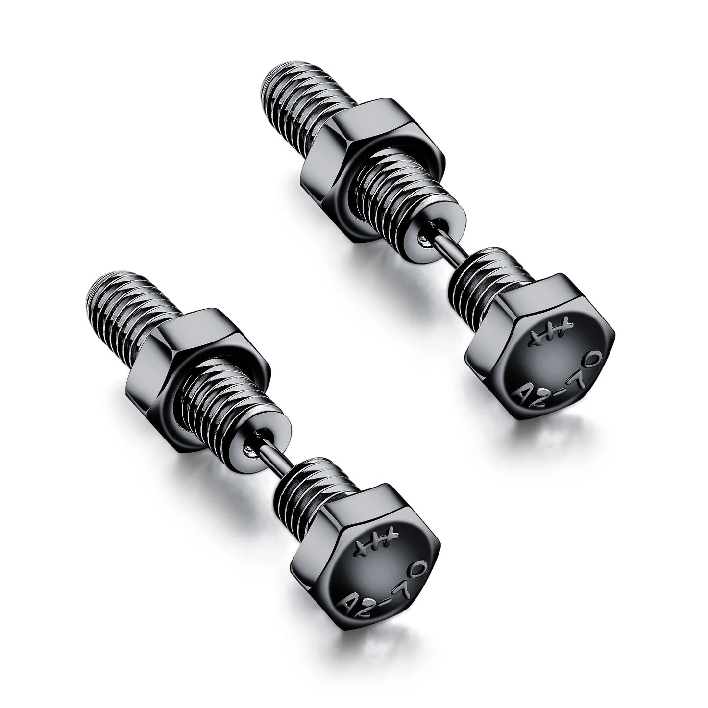 Small Black Punk Stud Earrings For Women Men Boy 2020 New Fashion Zircon Geometry Stainless Steel Jewelry Accessories Earrings
