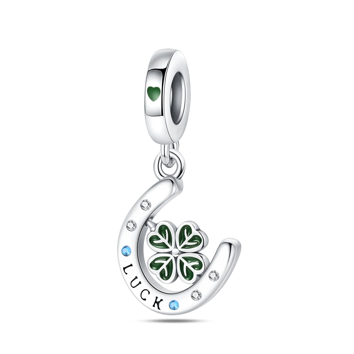 925 Sterling Silver Green Series Flower Tree Apple Pendant DIY Fine Beads Fit Original Charms Bracelet Women Jewelry Diy
