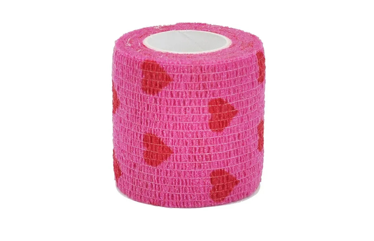 Venda Cohesiva Elástica Estampada 5cm – Cubre Grip para Tattoo, Deportes y Uso Veterinario
