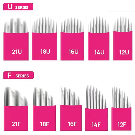 Agujas Nano para Microblading (0.16mm / 0.18mm) – Filos Tebori Premium (Pack 50/100u)