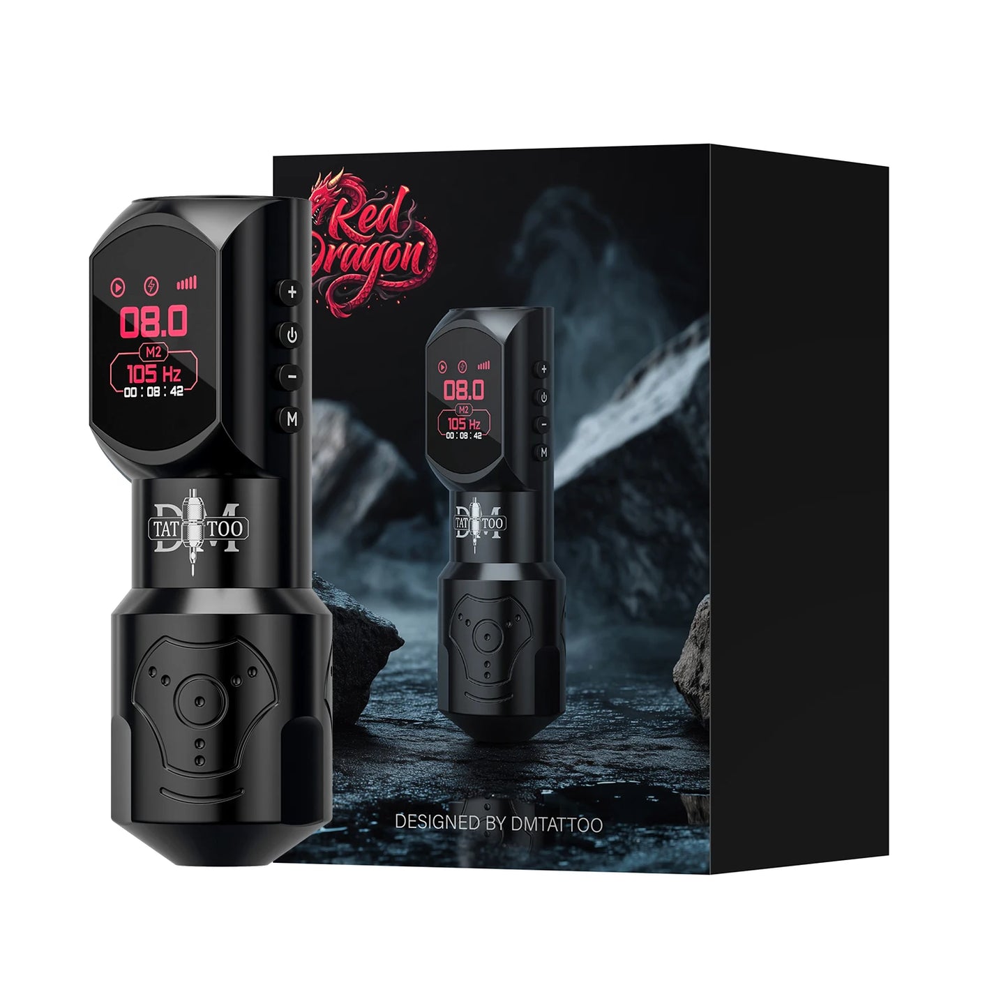 DM Red-Dragon Wireless Pen – Máquina de Tatuar con Motor Personalizado para PMU y Tattoo