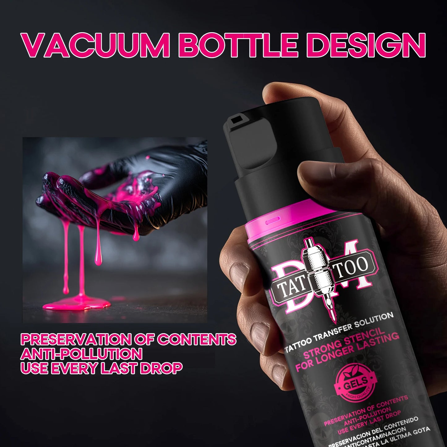 Gel de Transferencia DM Premium – Stencil Magic para Líneas Definidas (100ml / 250ml)