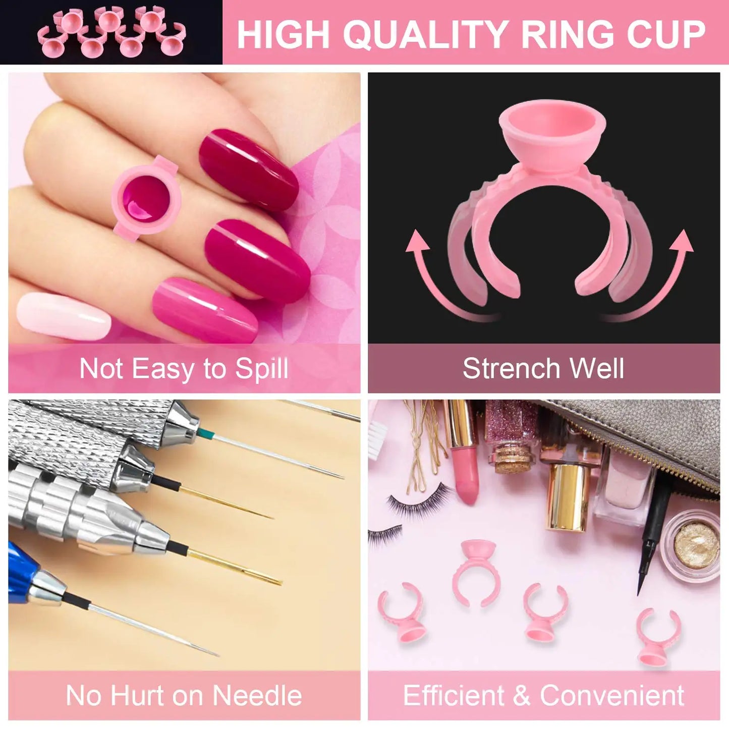Anillos para Tinta y Pigmentos (Pack 100 / 500u) – Especial PMU, Microblading