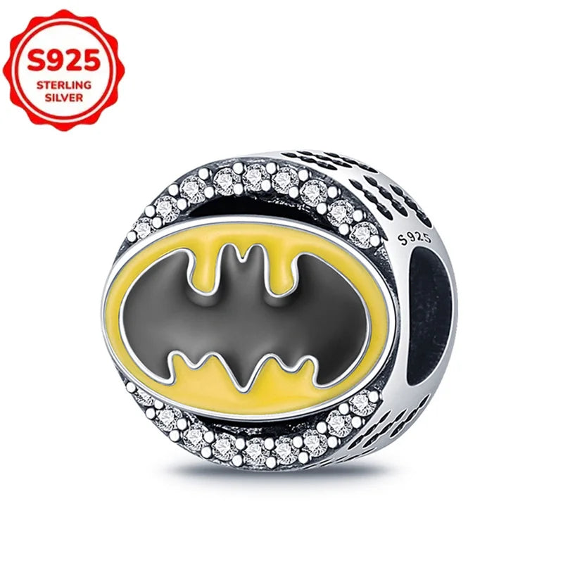 Plata De Ley 925 Silver Marvel Anime Lron Man Deadpool Wolverine Charms Beads Original Women Bracelets Pendant DIY Jewelry Gifts
