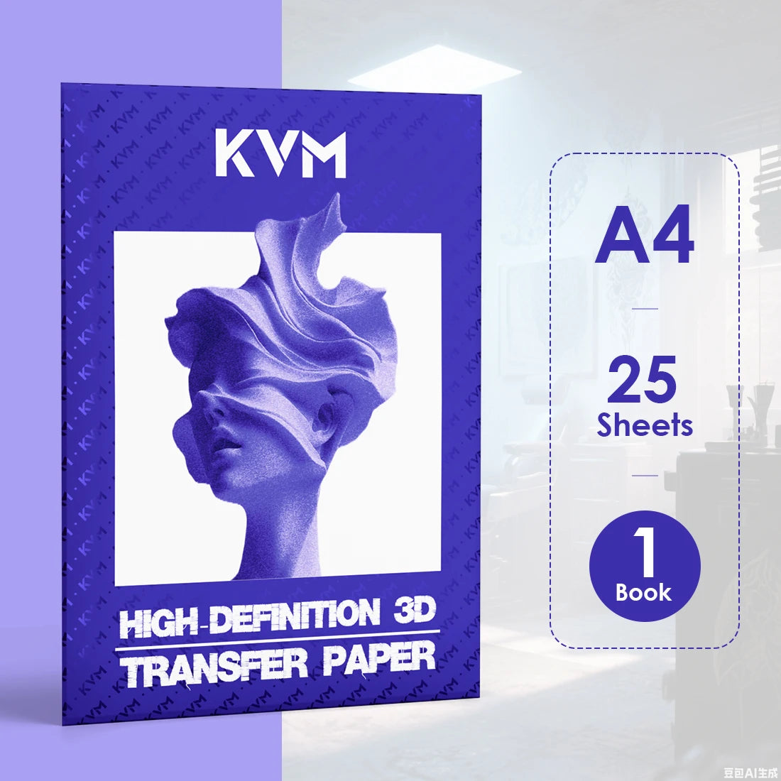 Papel Hectográfico KVM Premium – Pack 25 / 100 Hojas para Transferencia Térmica y Manual