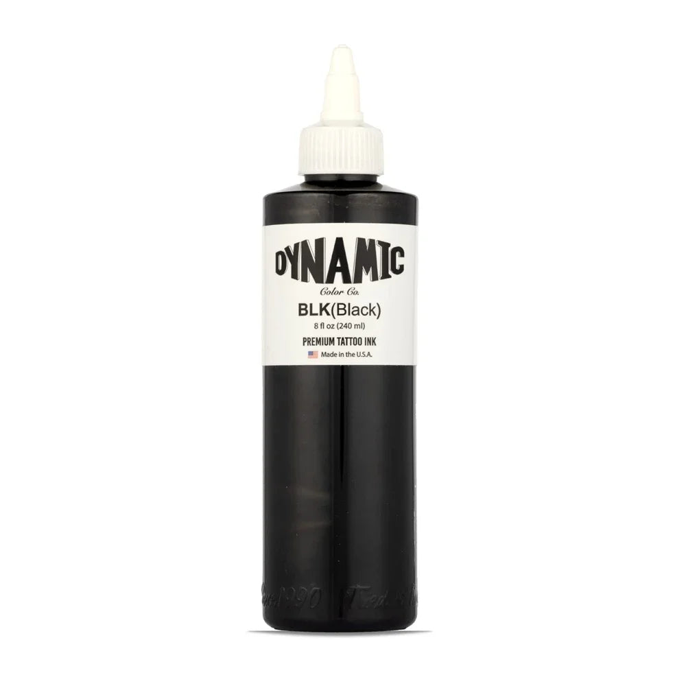 Black Tattoo Ink Premium – Tinta Negra Versátil para Línea y Sombras (8oz / 240ml)