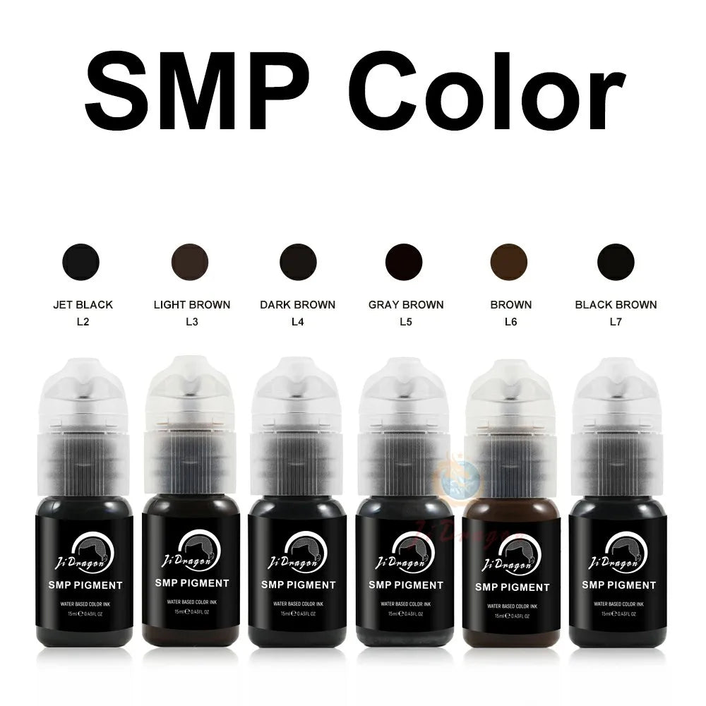 Pigmento Profesional SMP (15ml) – Tinta Especial para Micropigmentación Capilar y Sombreado