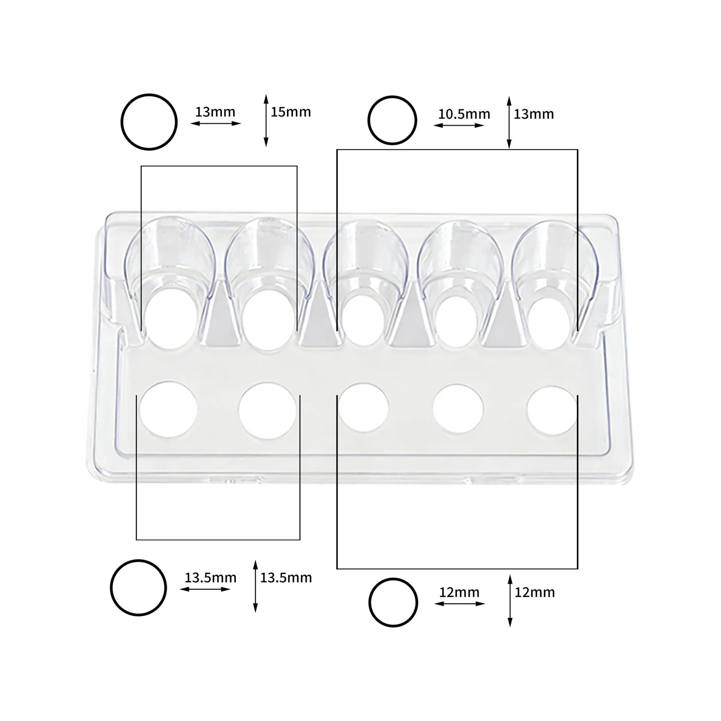 10pcs Disposable Tattoo Cartridge Cup Holder High Quality Transparent Plastic Blending Rinsing Diluting Drying Cleaning Cup