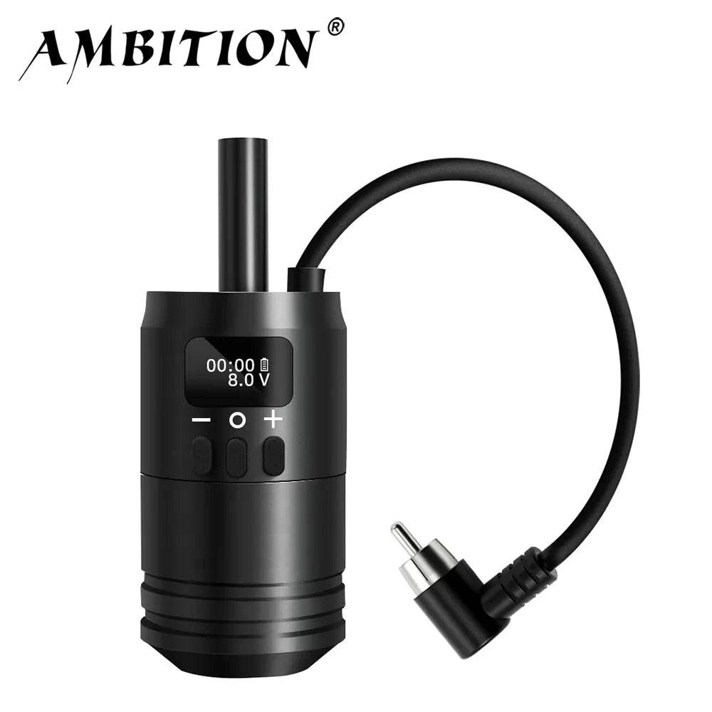 Grip Inalámbrico Ambition Power – Batería 1600mAh y Conexión RCA (34mm)