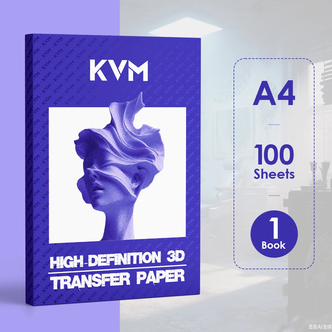 Papel Hectográfico KVM Premium – Pack 25 / 100 Hojas para Transferencia Térmica y Manual