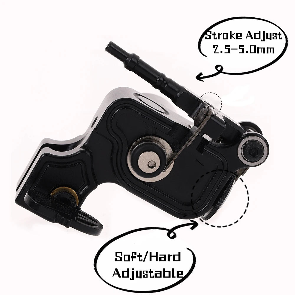 Máquina Rotativa V6 Shrapnel – Motor Coreless 14.000 RPM y Stroke Ajustable (2.5 - 5.0mm)