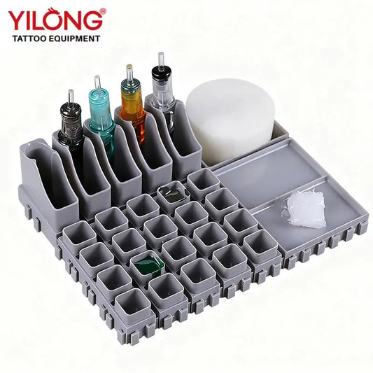 Organizador Modular YILONG – Soporte para Cartuchos, Tintas y Vasos (Rack de Escritorio)