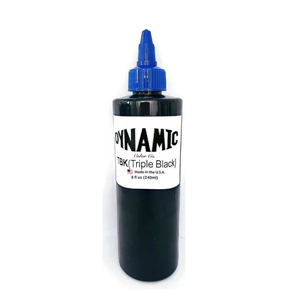 Black Tattoo Ink Premium – Tinta Negra Versátil para Línea y Sombras (8oz / 240ml)