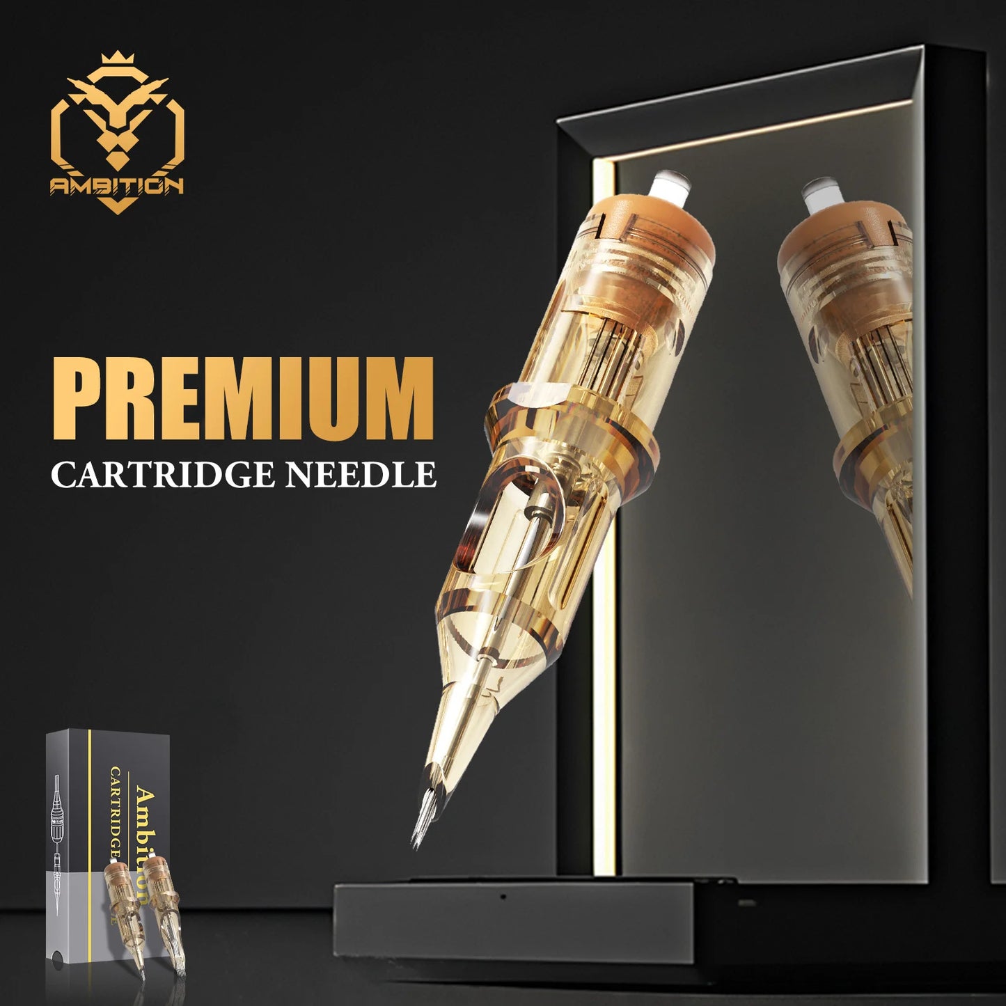 Ambition Premium RL/RM/RS 20pcs Tattoo Cartridge Round Liner Shader Curved Magnum Tattoo Needle 1RL 3RL 5RL 7RL 9RL 7rm 9rm 13rm