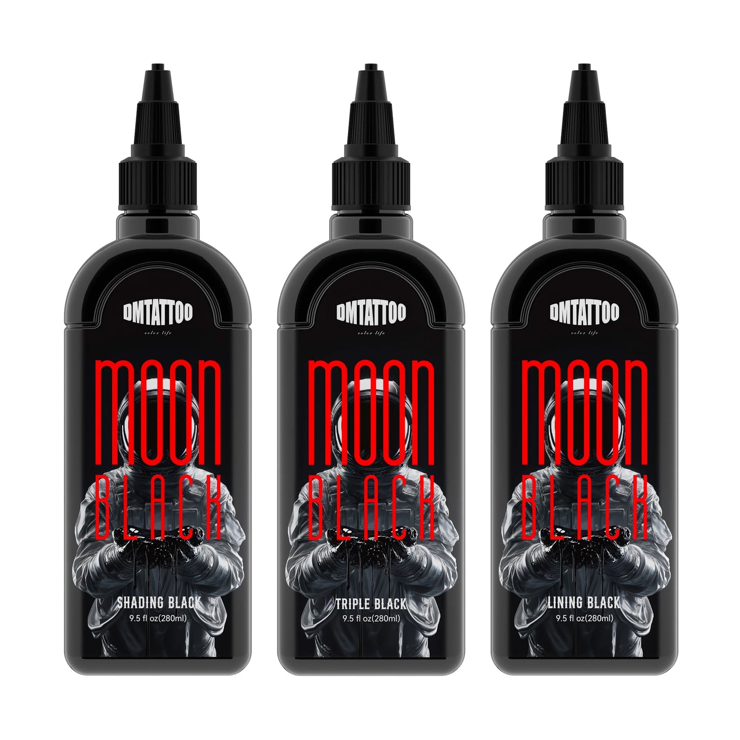 Tinta Mon Black Premium – 3 en 1: Línea, Sombra y Relleno (9.5oz / 280ml)