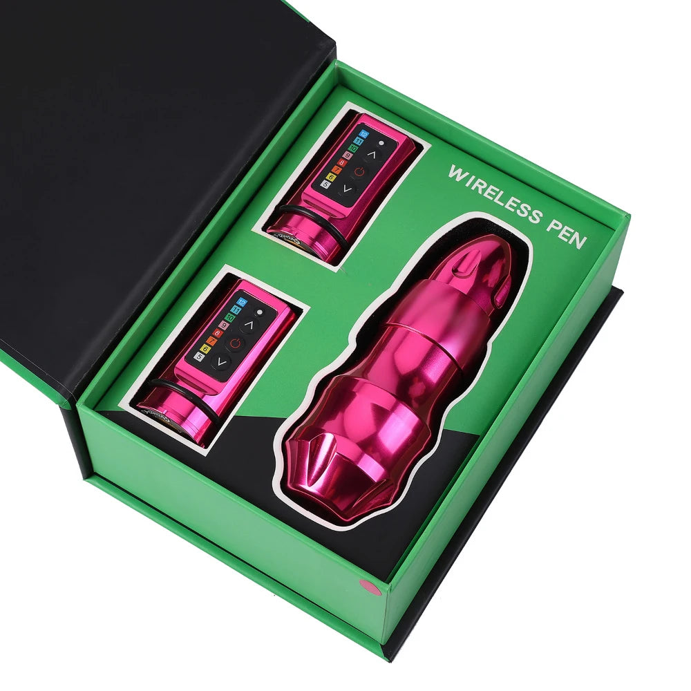 Máquina Pen EXO Wireless Kit – Stroke 4.0mm, Motor Japonés y 2 Baterías Intercambiables