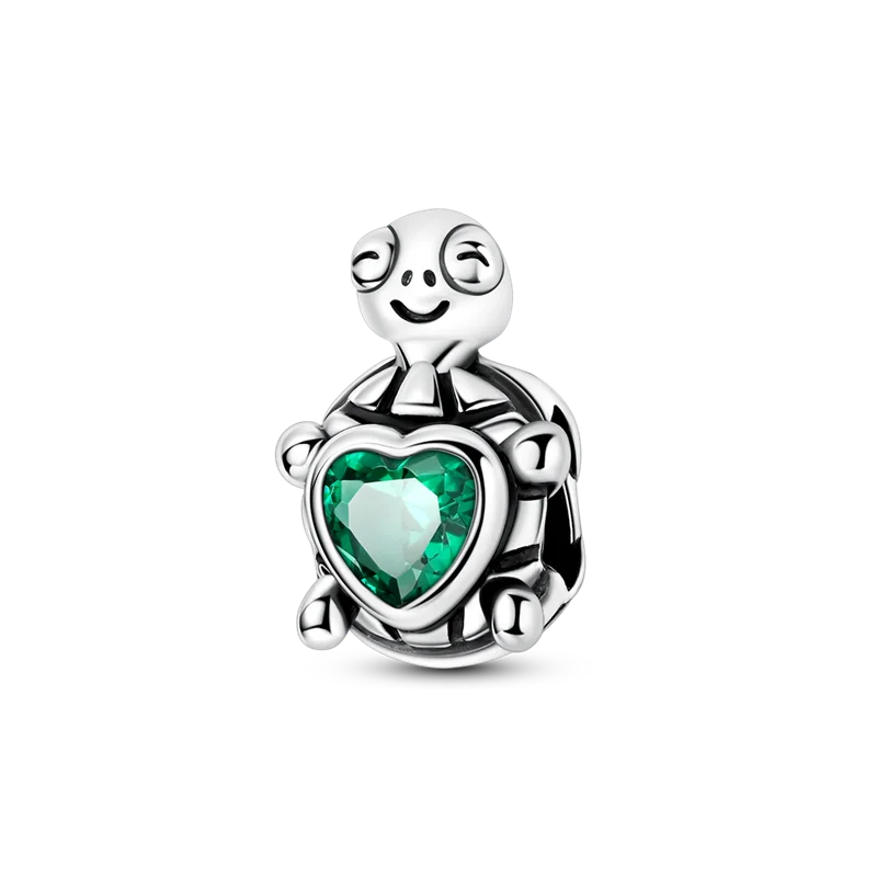 925 Sterling Silver Green Series Flower Tree Apple Pendant DIY Fine Beads Fit Original Charms Bracelet Women Jewelry Diy
