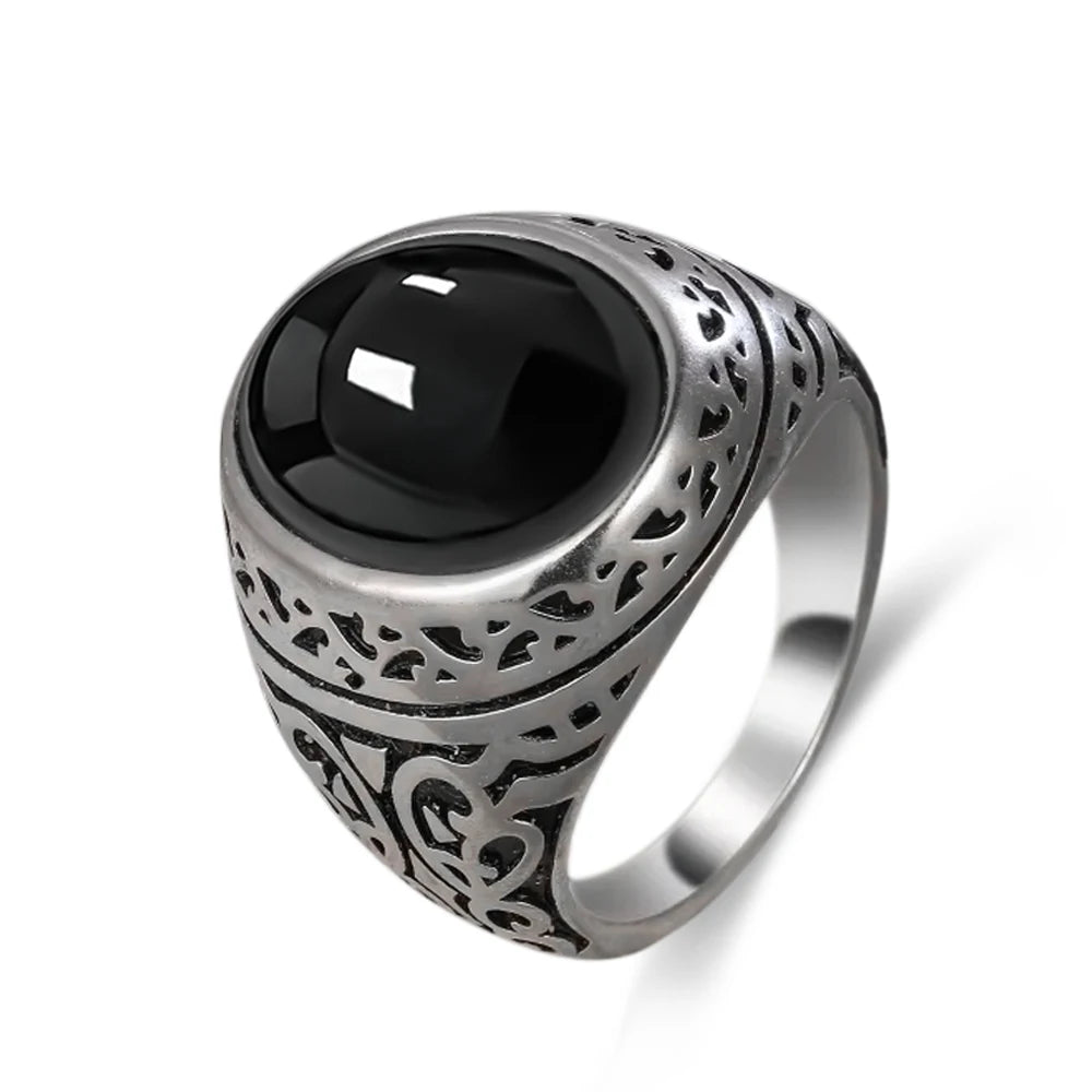 Anillo Vintage de Plata 925 con Labradorita Natural y Piedra Luna – Estilo Boho Real