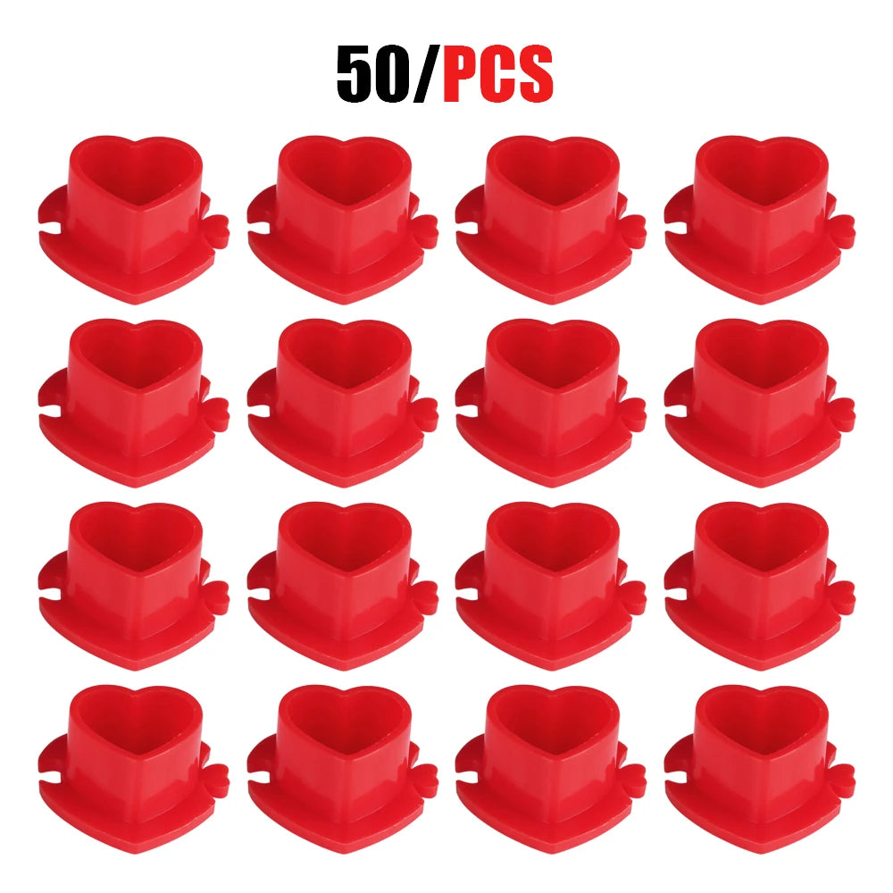 Copas para Tinta con Base Plana (Pack 50 / 100u) – Tetinas Descartables para Tatuaje y PMU