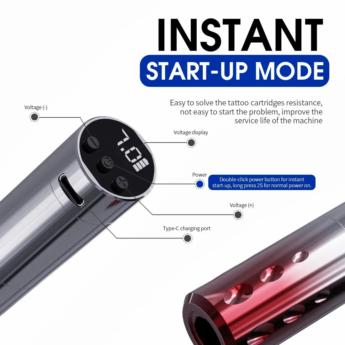 Máquina Inalámbrica Mast Dawn 2 – Pen Profesional para PMU y Fine Line (Stroke 3.0mm)