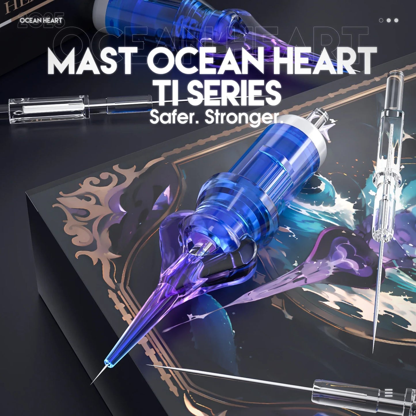 Cartuchos Mast Ocean Heart Ti Series – Agujas 1RL de Precisión (Caja x 20u)