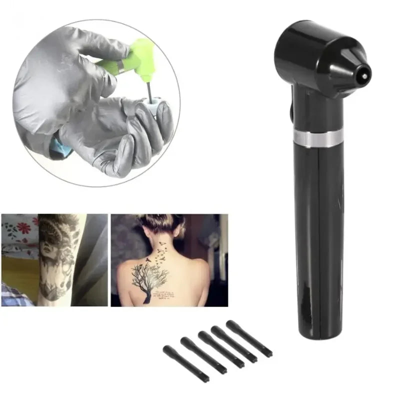 Mezclador Eléctrico de Pigmentos + 5 Varillas – Agitador Portátil para Tatuaje y PMU
