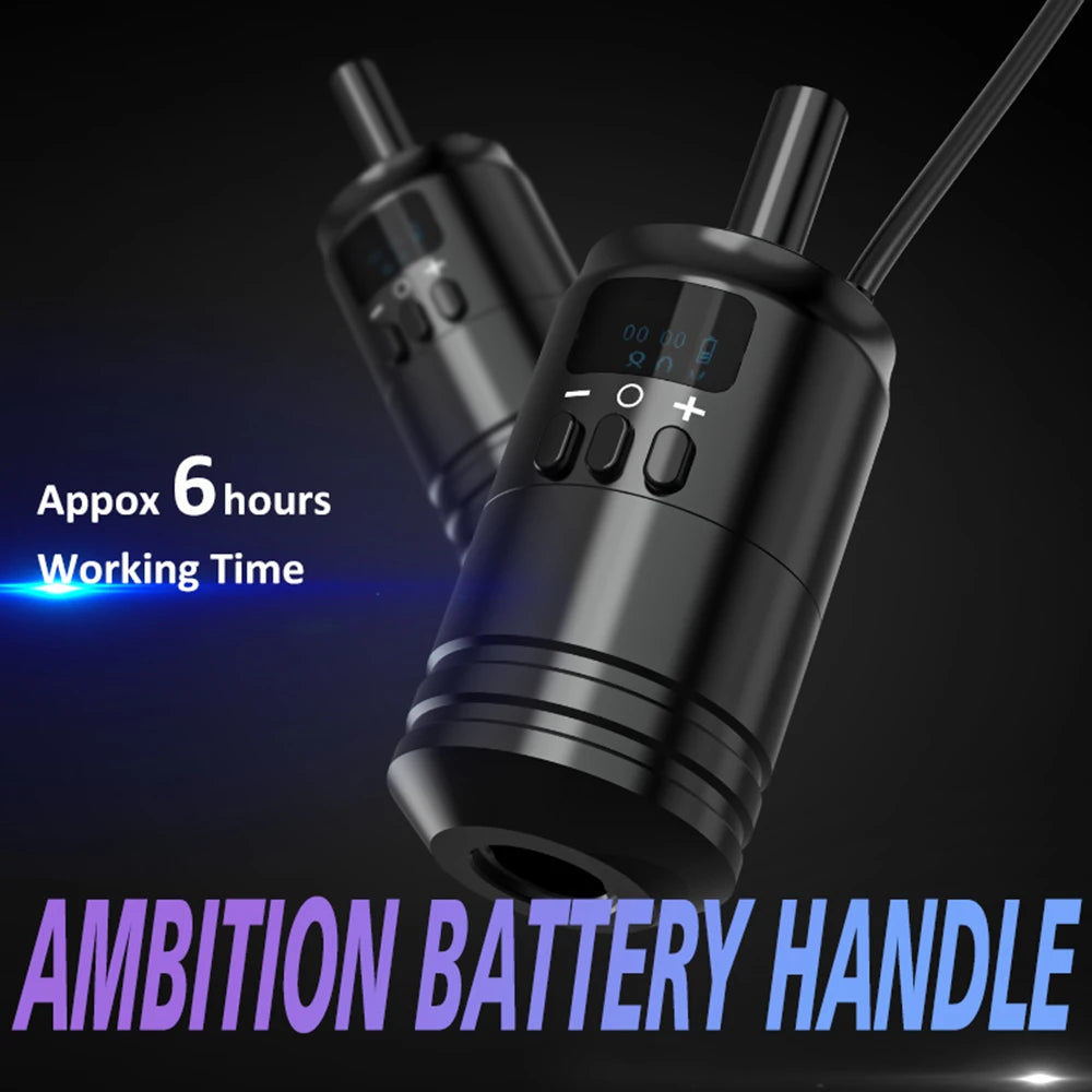 Grip Inalámbrico Ambition Power – Batería 1600mAh y Conexión RCA (34mm)