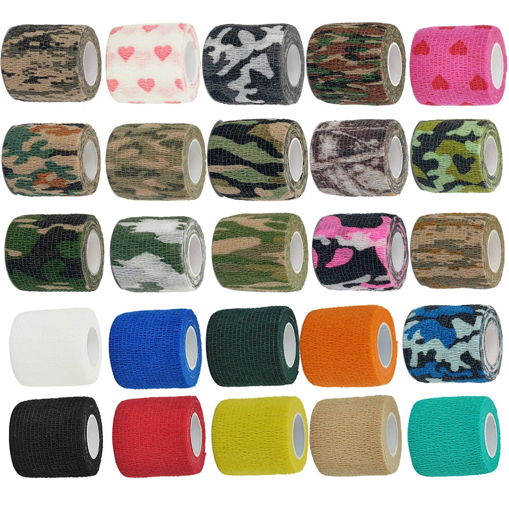 Venda Cohesiva Elástica Estampada 5cm – Cubre Grip para Tattoo, Deportes y Uso Veterinario