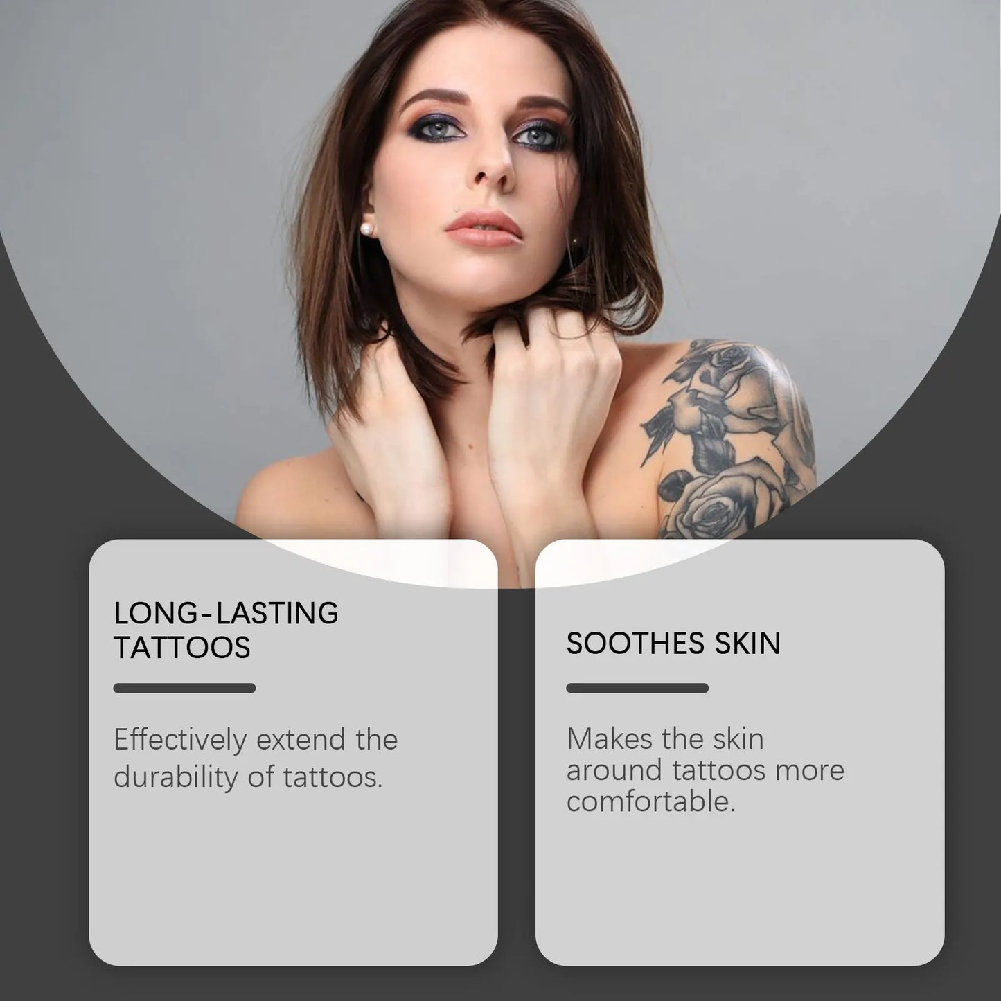 Tattoo Aftercare Soothing Gel - Gentle Cleansing, Long-Lasting Moisturizing Body Gel for Tattoo Fading & Skin Nourishment