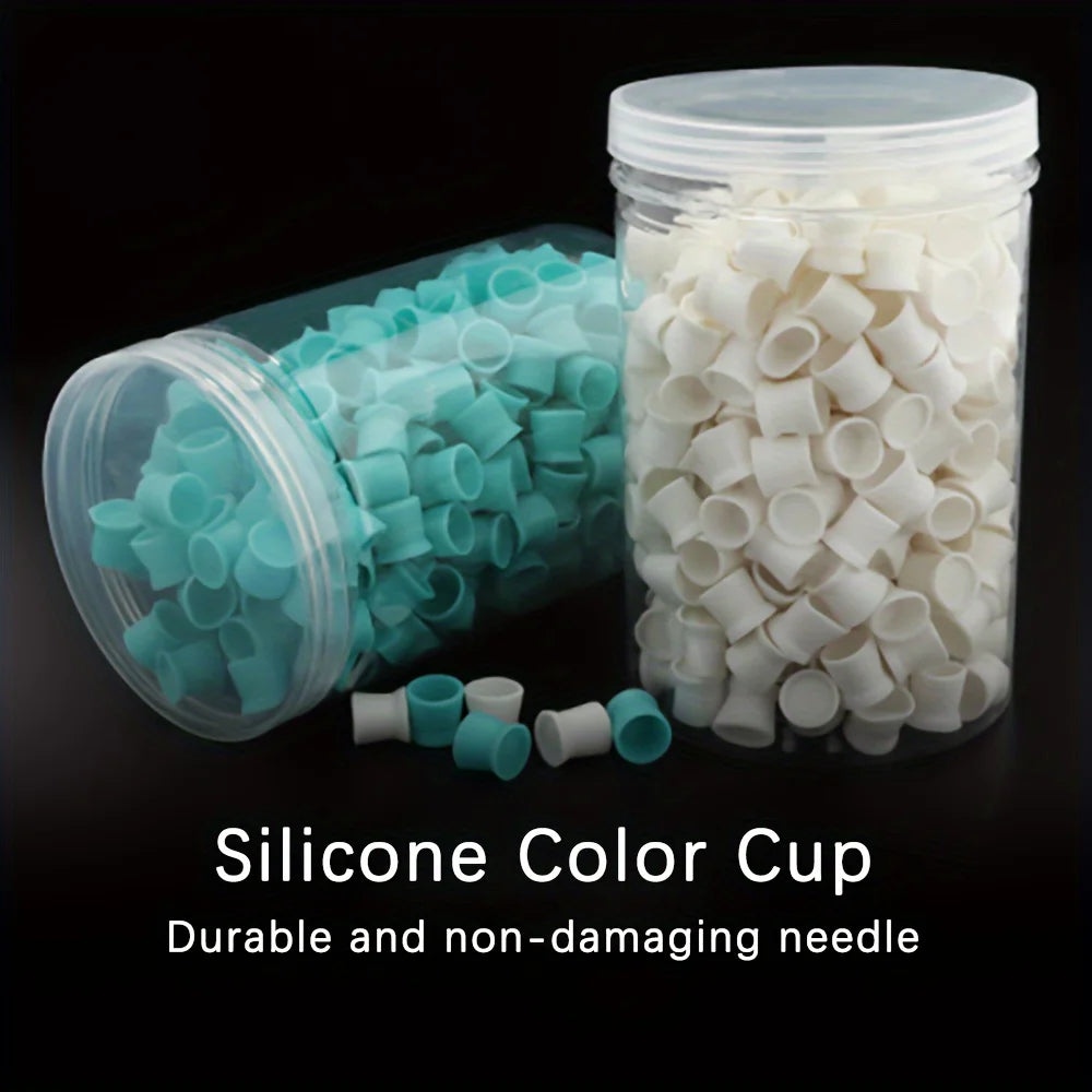 Copas de Silicona Soft (Pack 300u) – Tetinas Flexibles con Base para Tinta y PMU