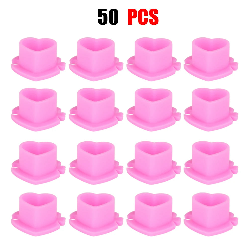 Copas para Tinta con Base Plana (Pack 50 / 100u) – Tetinas Descartables para Tatuaje y PMU