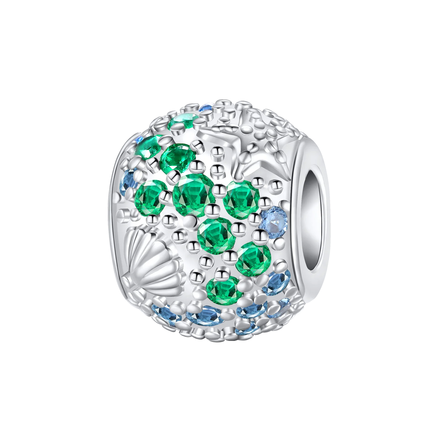 925 Sterling Silver Green Series Flower Tree Apple Pendant DIY Fine Beads Fit Original Charms Bracelet Women Jewelry Diy