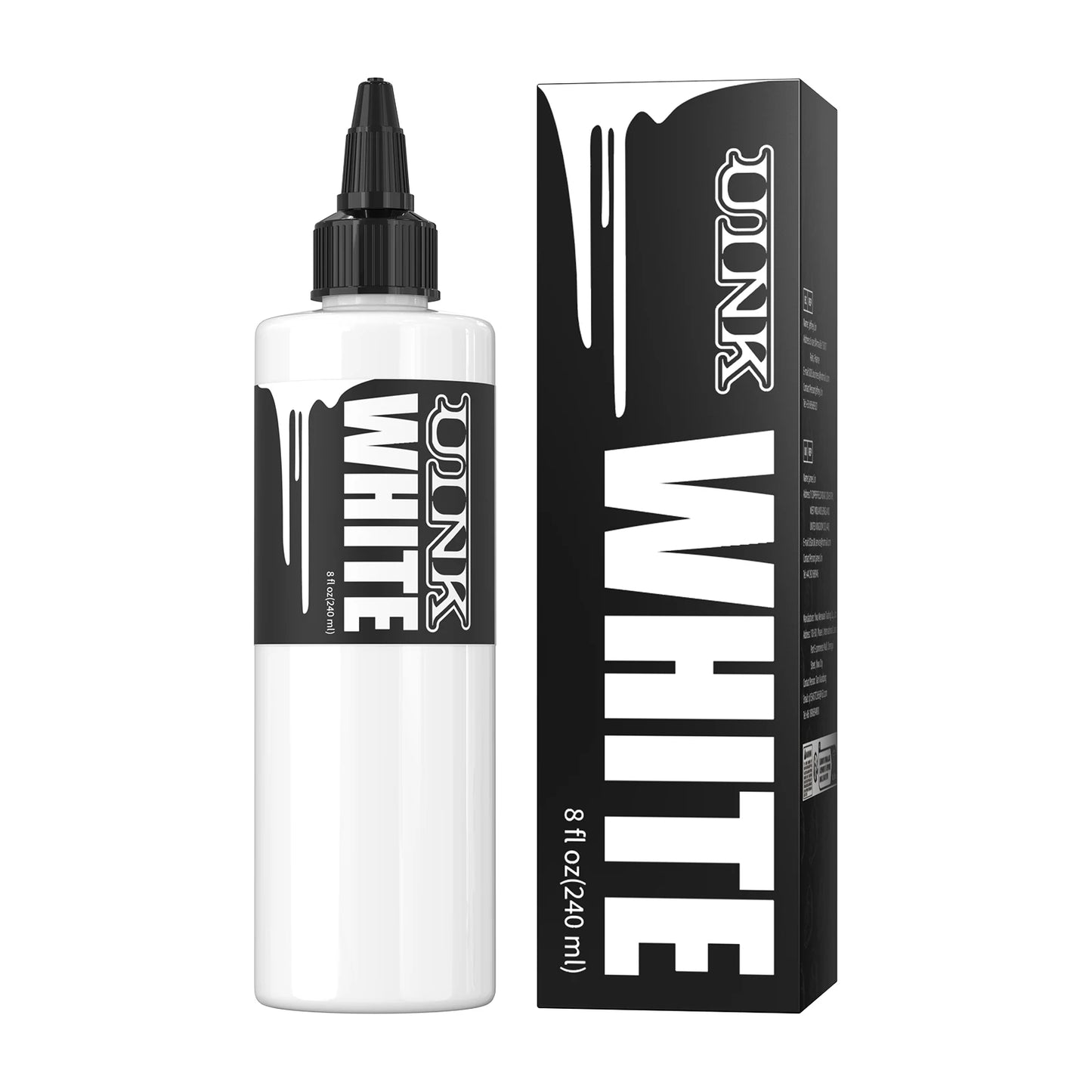 Tinta DQFART Professional – Negro Triple / Blanco Intenso (8oz / 240ml)