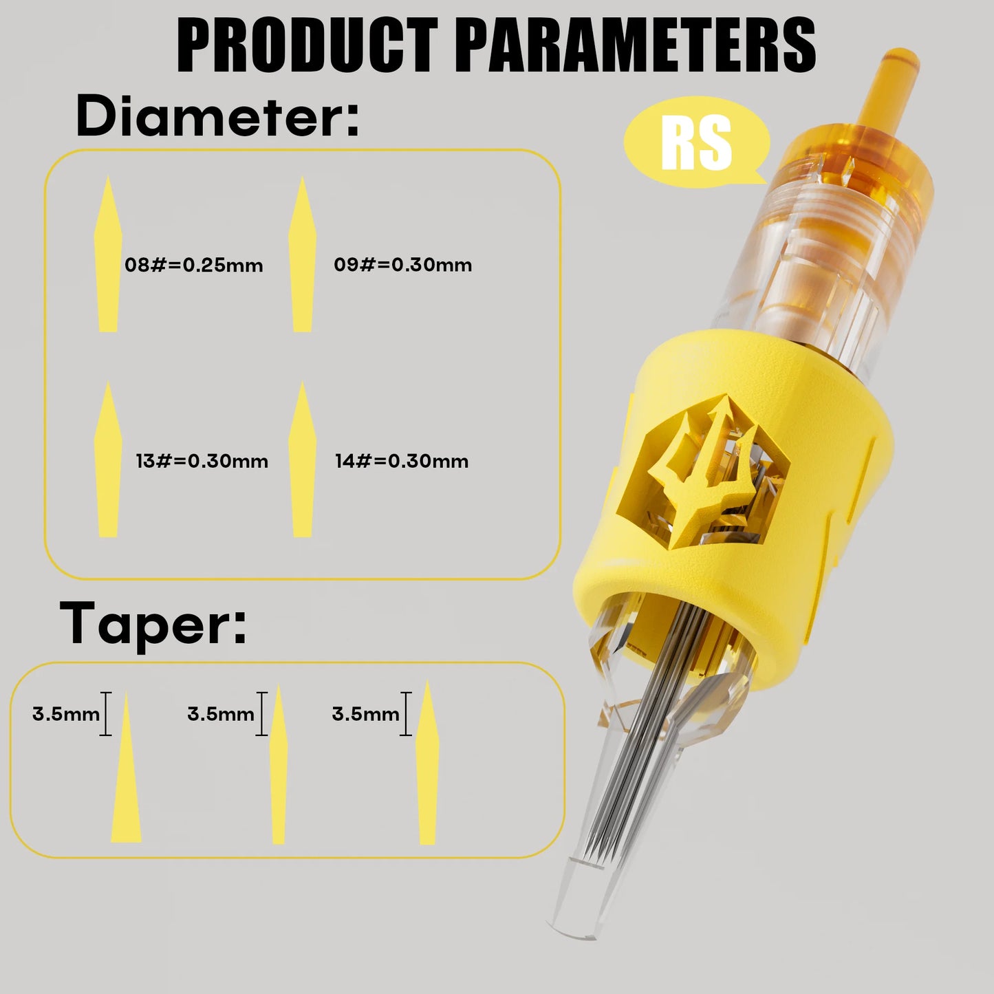POSEIDON PRO 20pcs/lot V4 Tattoo Cartridge Needle Disposable Sterilized Safety Tattoo Cartridges Needle