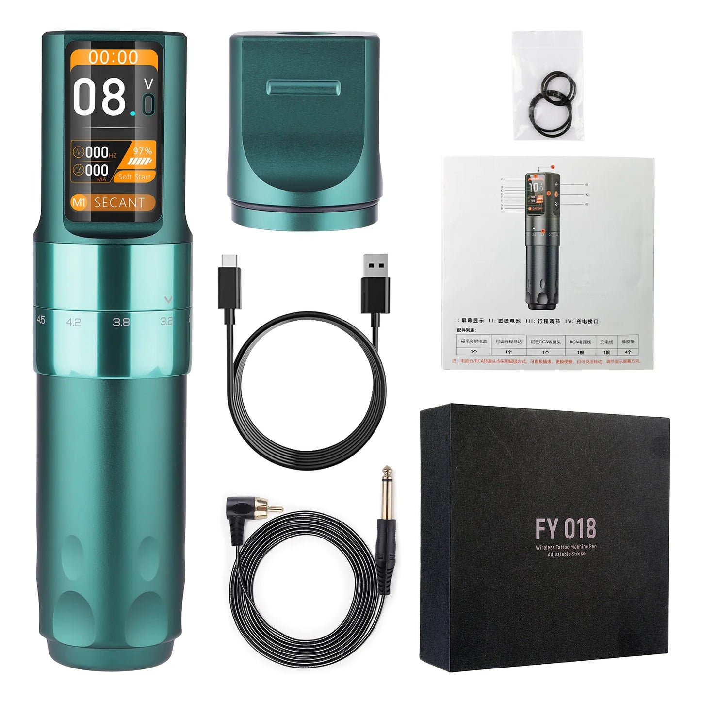 Máquina Pen T-Rex Smart Wireless – 6 Strokes Ajustables y Pantalla Inteligente OLED (2000mAh)