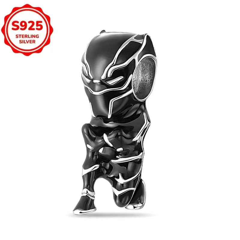 Plata De Ley 925 Silver Marvel Anime Lron Man Deadpool Wolverine Charms Beads Original Women Bracelets Pendant DIY Jewelry Gifts