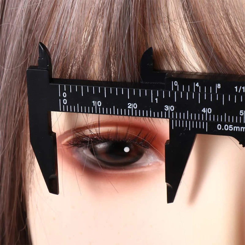 Calibre Vernier de 80mm para Cejas – Regla de Precisión para Microblading y PMU