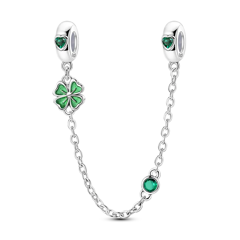 925 Sterling Silver Green Series Flower Tree Apple Pendant DIY Fine Beads Fit Original Charms Bracelet Women Jewelry Diy