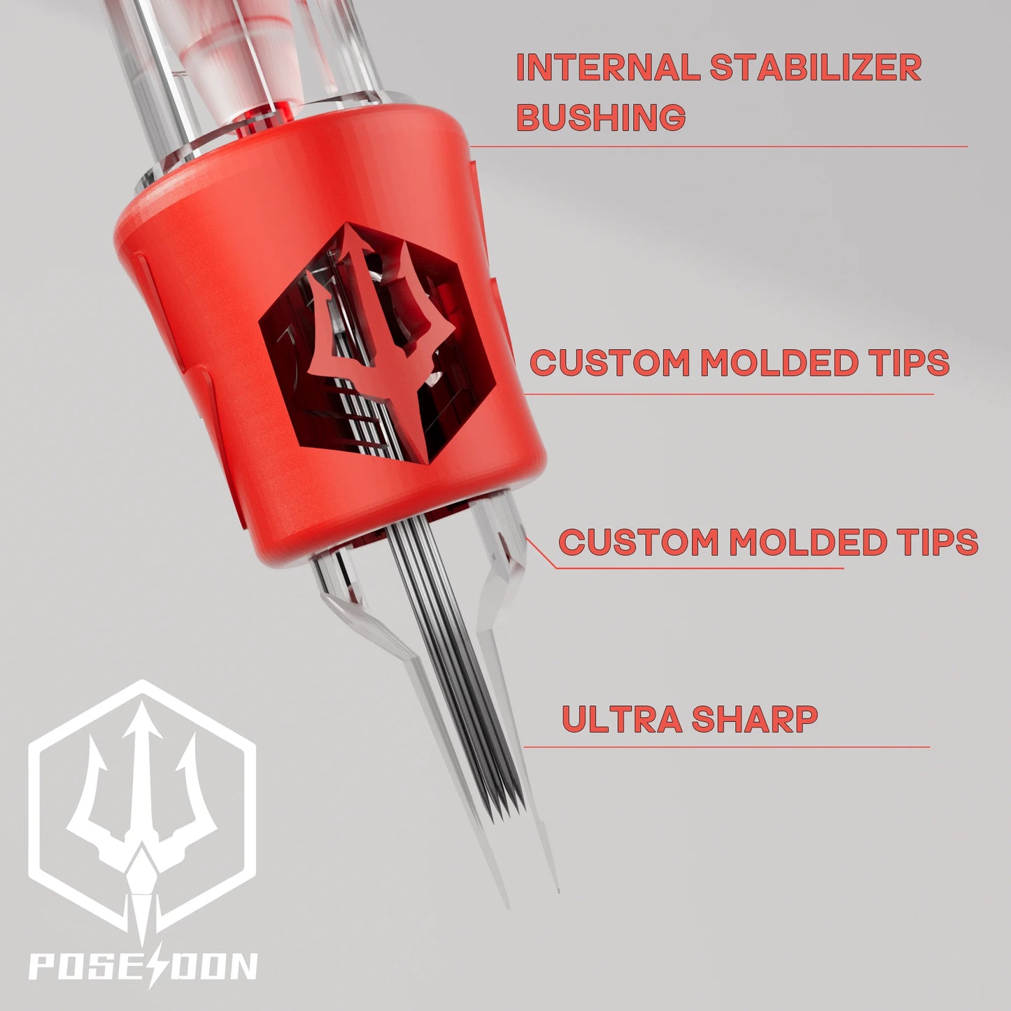 POSEIDON PRO 20pcs/lot V4 Tattoo Cartridge Needle Disposable Sterilized Safety Tattoo Cartridges Needle