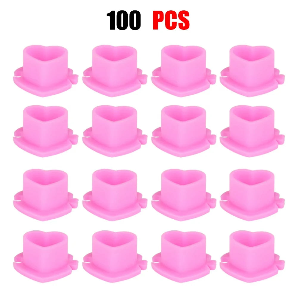 Copas para Tinta con Base Plana (Pack 50 / 100u) – Tetinas Descartables para Tatuaje y PMU