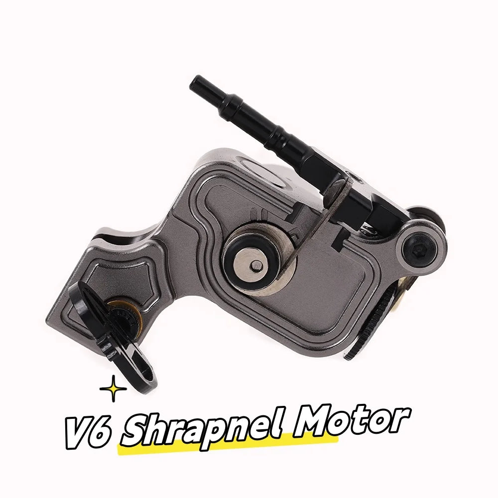 Máquina Rotativa V6 Shrapnel – Motor Coreless 14.000 RPM y Stroke Ajustable (2.5 - 5.0mm)