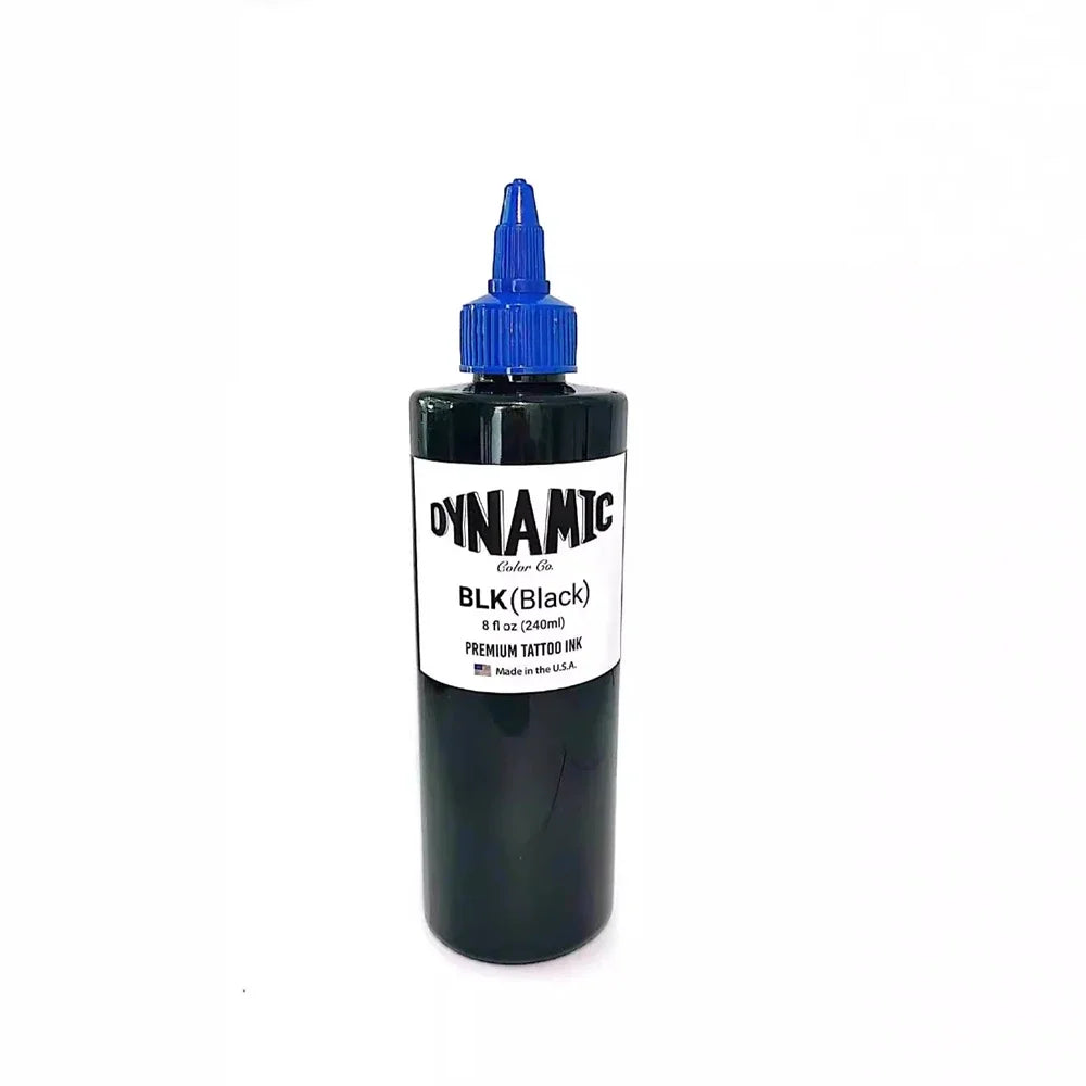Black Tattoo Ink Premium – Tinta Negra Versátil para Línea y Sombras (8oz / 240ml)