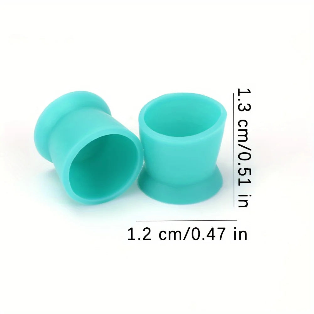Copas de Silicona Soft (Pack 300u) – Tetinas Flexibles con Base para Tinta y PMU